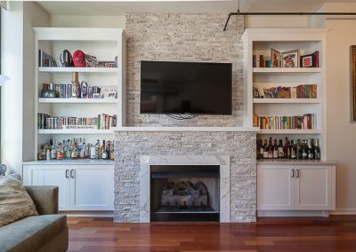 Contemporary Fireplace Cabinets and Bookcases in Chicago, Illinois