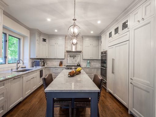 Double Stacked Kitchen Cabinets in Elmhurst, Illinois