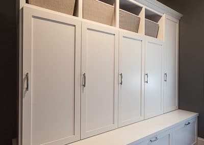 Enclosed Mudroom Locker Cabinet in Elmhurst, Illinois