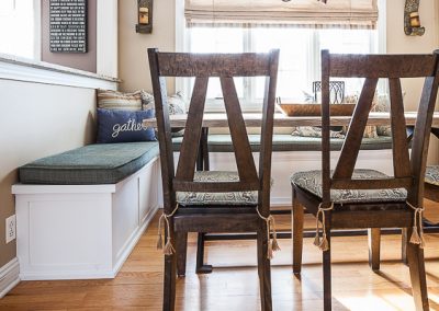 Large Backless Banquette in Elmhurst, Illinois