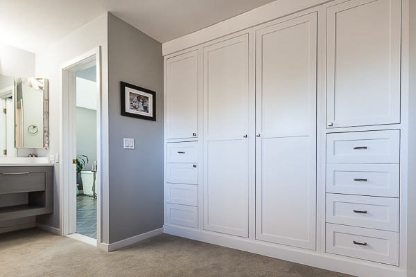 Master Closet Cabinetry Built-Ins in Elmhurst, Illinois