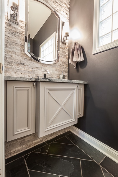 Modern Floating Vanity in Elmhurst, Illinois