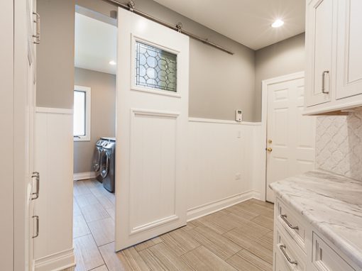 Utility Room and Mudroom Locker Cabinets in Clarendon Hills, Illinois