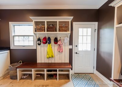 Mudroom and Laundry Cabinetry in Clarendon Hills, Illinois