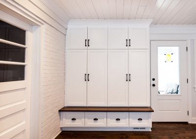 Shaker Mudroom Locker Cabinet in Western Springs, Illinois