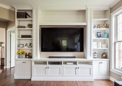 Shiplap Media Cabinet in Barrington, Illinois