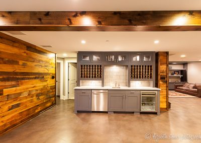 Basement Wet Bar Cabinetry in Clarendon Hills, Illinois