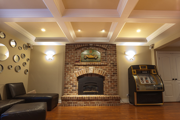 Coffered Ceiling And Wainscoting In Elmhurst Illinois Wheatland