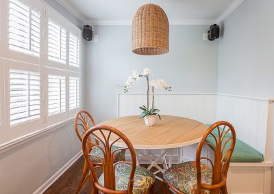 White Corner Banquette in Elmhurst, Illinois