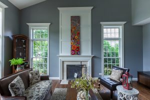 Traditional Fireplace Surround and Woodwork by Wheatland Cabinets