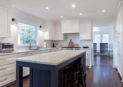 Kitchen Cabinets and Island in Hinsdale, Illinois