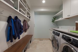 Laundry Room and Mudroom Cabinetry in Hinsdale, Illinois wheatland cabinets