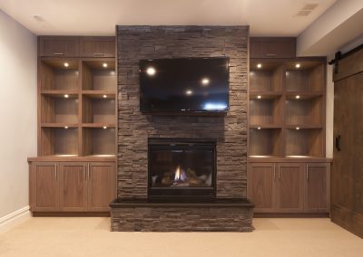 Walnut Built-Ins in Clarendon Hills, Illinois