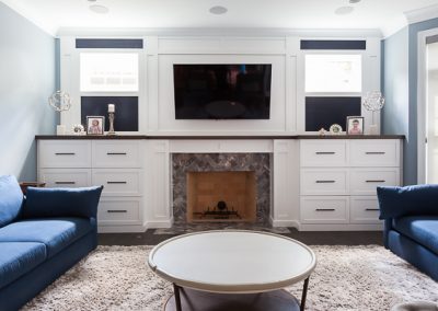 Contemporary Fireplace Cabinetry and Mantel in Elmhurst, Illinois