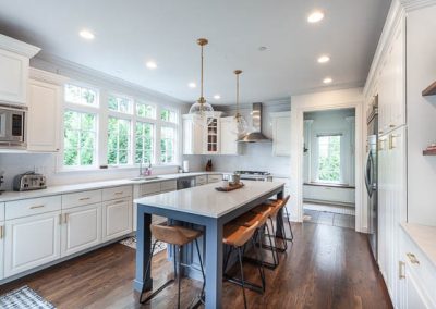 simply white gravel gray kitchen refinish cabinetry modification kitchen remodel shaker