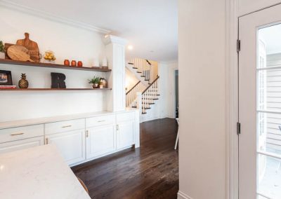 simply white gravel gray kitchen refinish cabinetry modification kitchen remodel shaker