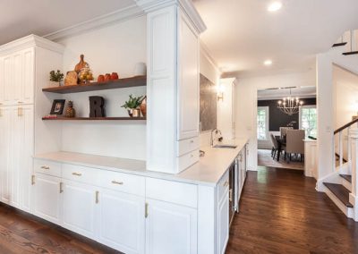 simply white gravel gray kitchen refinish cabinetry modification kitchen remodel shaker