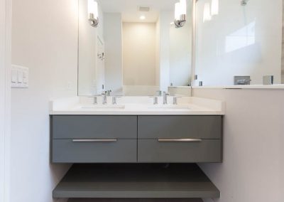 Modern Floating Vanity in Elmhurst, Illinois