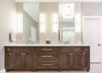 stained double vanity alder wood glen ellyn illinois shaker free standing vanity schaub and company