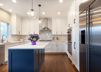 full overlay white hale navy cabinets elmhurst illinois custom kitchen cabinets