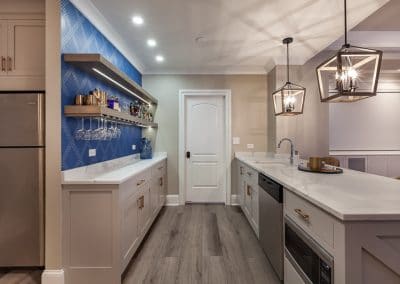 inset bar cabinetry basement ozark shadows benjamin moore white oak floating shelves hinsdale illinois x side