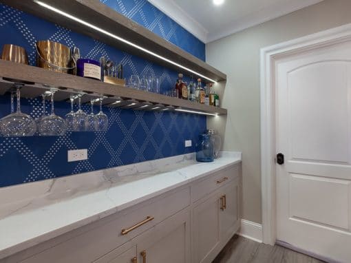 Basement Bar Cabinetry in Hinsdale, Illinois