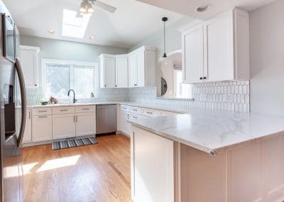 kitchen cabinet reface refinish quartz countertop marble backsplash shaker elmhurst illinois