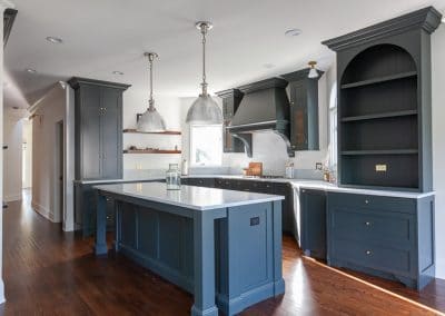 kitchen cabinet reface refinish western springs illinois farrow and ball studio green white dove shaker brass floating shelves brass grill