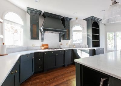 kitchen cabinet reface refinish western springs illinois farrow and ball studio green white dove shaker brass floating shelves brass grill