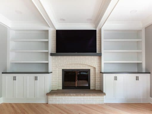 Family Room Built-Ins and Office Cabinetry in Park Ridge, Illinois