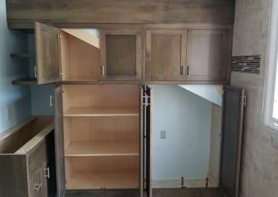 master bath vanity cabinet storage custom storage shaker inset alder villa park illinois