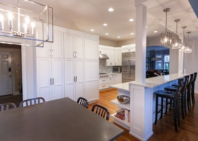 kitchen refinish reface shaker doors quartz countertops white marble backsplash highland park illinois cherry cabinets to white cabinet painting