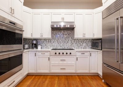 kitchen refinish reface shaker doors quartz countertops white marble backsplash highland park illinois cherry cabinets to white cabinet painting