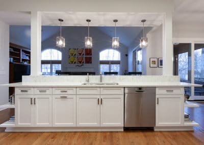 kitchen refinish reface shaker doors quartz countertops white marble backsplash highland park illinois cherry cabinets to white cabinet painting