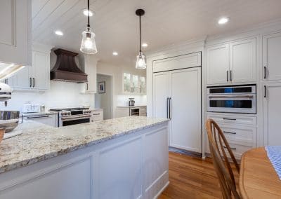 custom kitchen cabinets beaded shaker inset frame white dove naperville illinois farmhouse shiplap