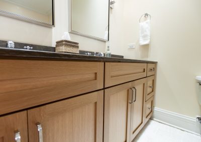 vanity reface white oak kitchen reface refinish chicago illinois fireplace remodel surround