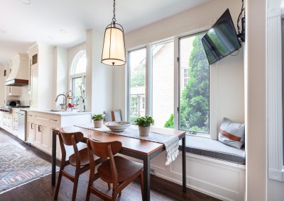 white dove walnut inset cabinets kitchen island white dove banquette