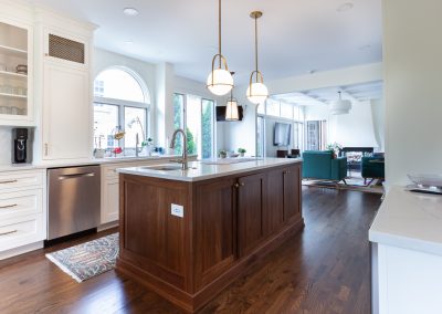 white dove walnut inset cabinets kitchen island white dove banquette