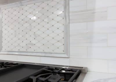 full overlay frame custom kitchen cabinets lake forest illinois chantilly lace quartz