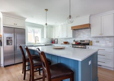 two tone kitchen cabinets shaker full overlay elmhurst illinois tumbled marble quartz