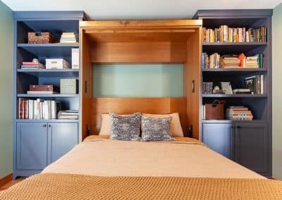 murphy bed built-in cabinetry alder cabinets inset face frame naperville illinois