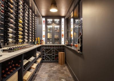 x wine storage sherwin william cyberspace temperature controlled wine room custom wine room cabinetry floor to ceiling cabinetry
