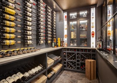 Wine Room Cabinetry in Clarendon Hills, Illinois