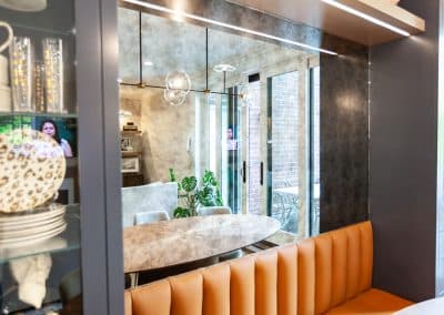 Custom Built-In Banquette Cabinetry in Chicago illinois